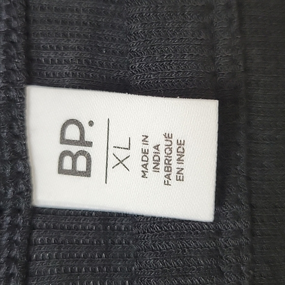 BP. Ribbed Long Sleeve Black Top XL Nordstrom Rack NWT - Picture 4 of 8